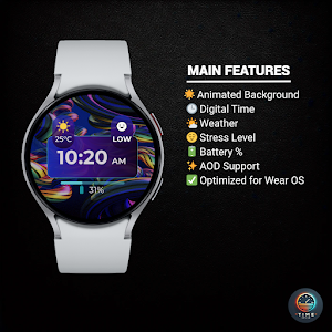 Cyber Bloom - watch face Screenshot 1