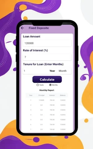 LoanShort: EMI Loan Calculator Screenshot 2