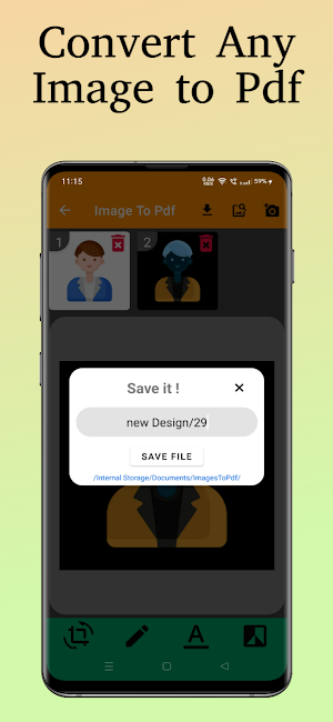 Image to Pdf-Pdf Converter Screenshot 0