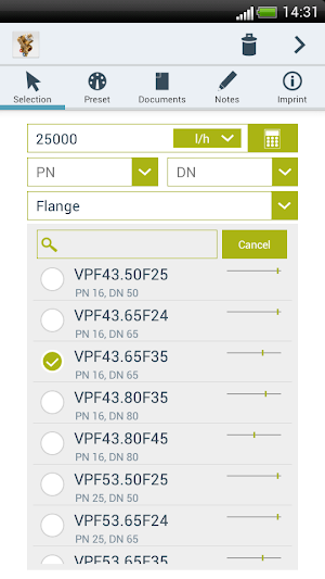 Combi Valve Sizer Screenshot 0
