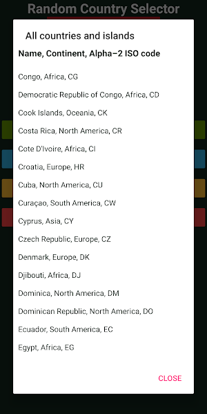 Random Country Selector Pro Screenshot 3