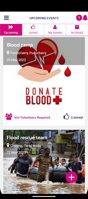 Volndear - Volunteering App Screenshot 1