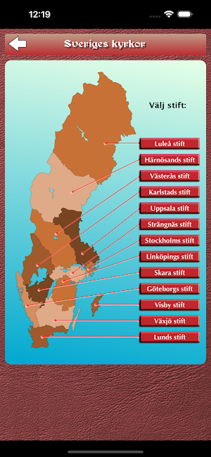 Sveriges kyrkor Screenshot 2