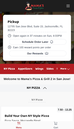 Mamas Pizza & Grill San Jose Screenshot 0