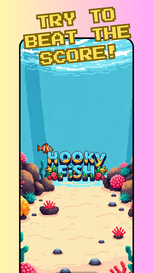 Hooky Fish - beat your score Screenshot 0