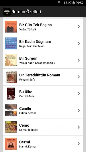 Roman Özetleri Screenshot 3