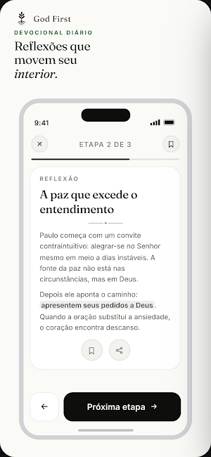 God First: Devocional e Oração Screenshot 3