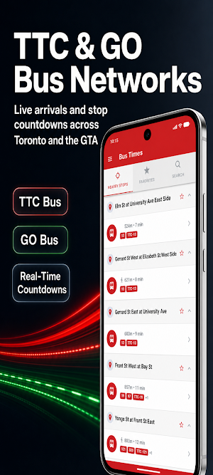 Toronto Transit: Live TTC & GO Screenshot 3