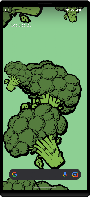 Broccoli Live Wallpaper Screenshot 0