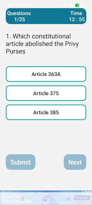 Indian Culture Quiz Screenshot 0