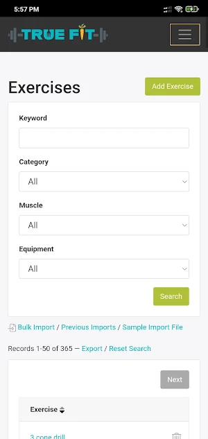 True Fit Training & Nutrition Screenshot 0