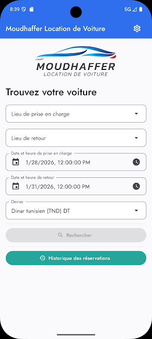 Moudhaffer Location de Voiture Screenshot 0