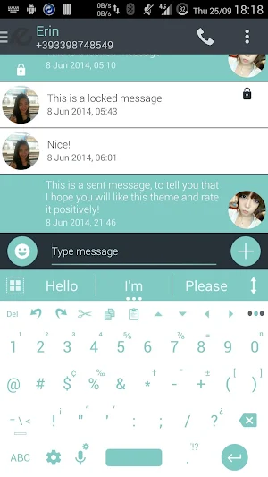 Theme for A.I.type Droid Soft Screenshot 2