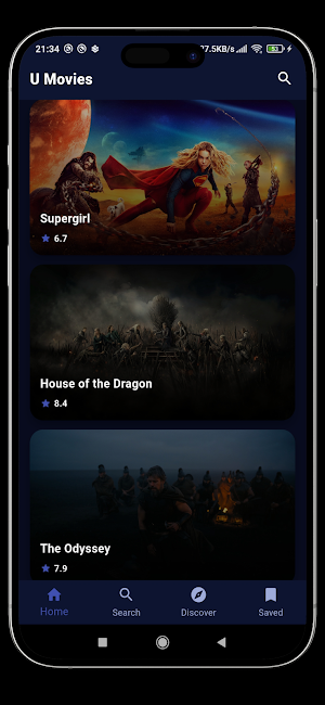 U Movies – Movies, Web Series Screenshot 1