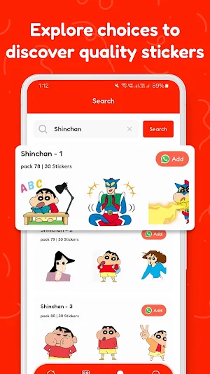 Shinchan Stickers Screenshot 3