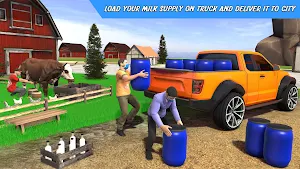 City Milk Delivery Games: Dairy Milk Farming Games Screenshot 3