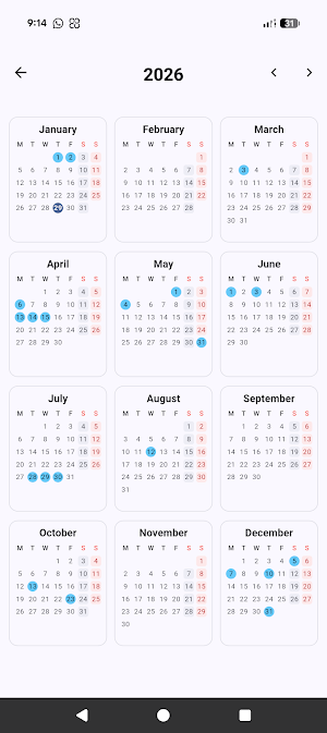 Thai Calendar Screenshot 1