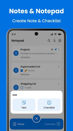 Notepad - Notes and Lists Screenshot 1