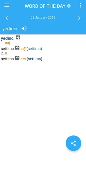 Italian-Turkish Dictionary Screenshot 2