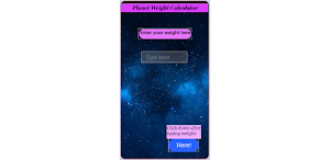 Space Weight Calculator Screenshot 0