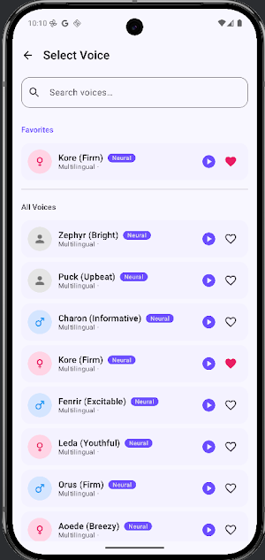 Vocalize AI : Voice TTS Screenshot 1