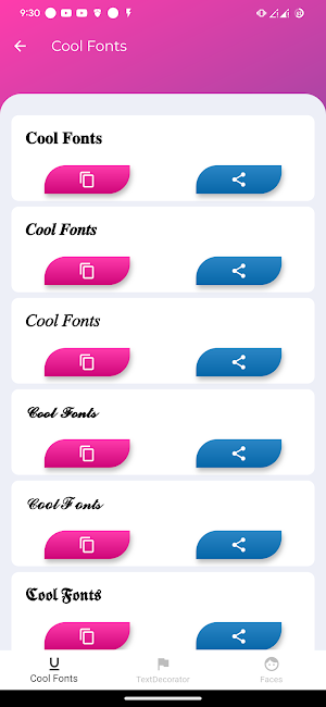 Cool Fonts - Text & Symbol Screenshot 0