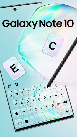 Galaxy Note 10 Keyboard Theme Screenshot 1