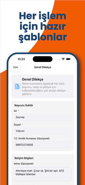 Dilekçe Bot: Kolay Dilekçe Yaz Screenshot 3