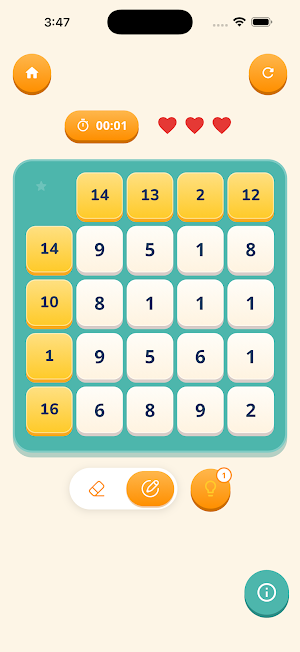 Numbers Sum: Brain Puzzle Screenshot 2