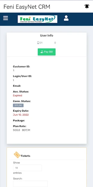 Feni EasyNet CRM Screenshot 2