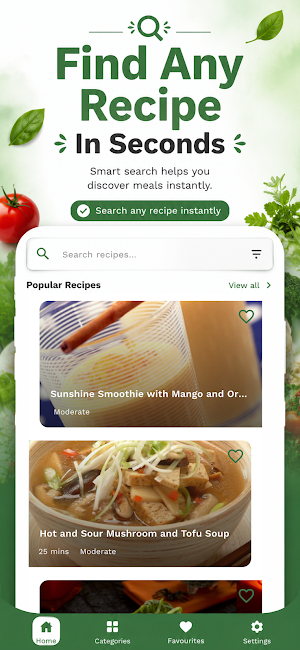 Vegetarian Recipes & Meal Box Screenshot 1
