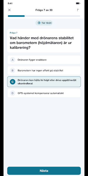 Drönarkort A1 A2 A3 Test Screenshot 2