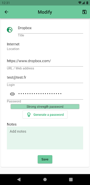 Haslo.Me - Your Keysafe Screenshot 3