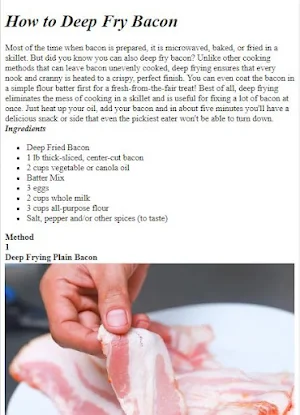 Bacon Recipes Guide Screenshot 2
