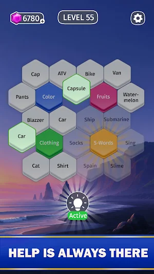 Hexa Word Connect Screenshot 3