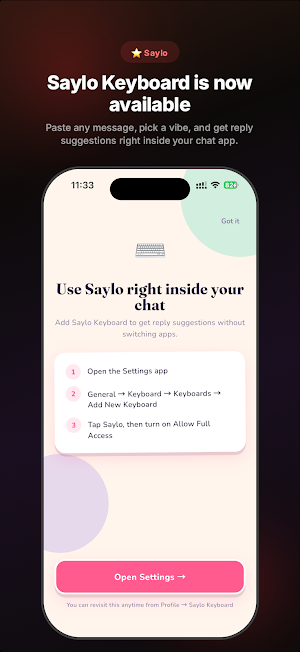 Saylo Screenshot 1