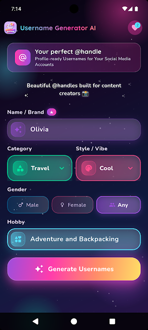 Username Generator AI Screenshot 3