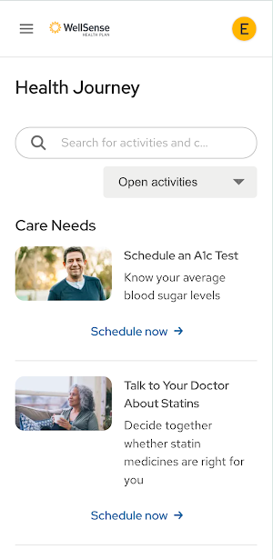 WellSense Health Plan Screenshot 2
