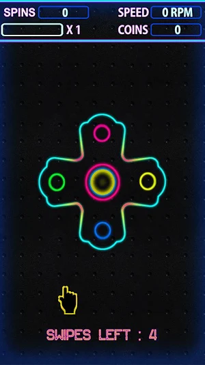 Fidget Spinner: Play with Neon Spinners Screenshot 2