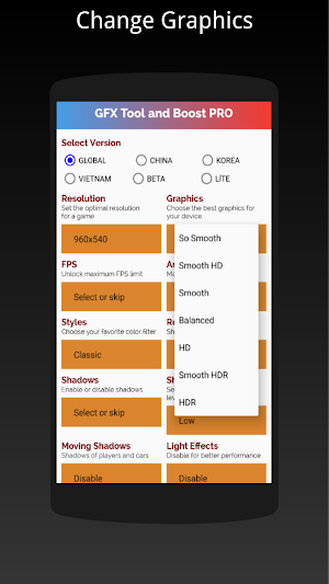 GFX Tool Pro For Battlegrounds - No ads Screenshot 2