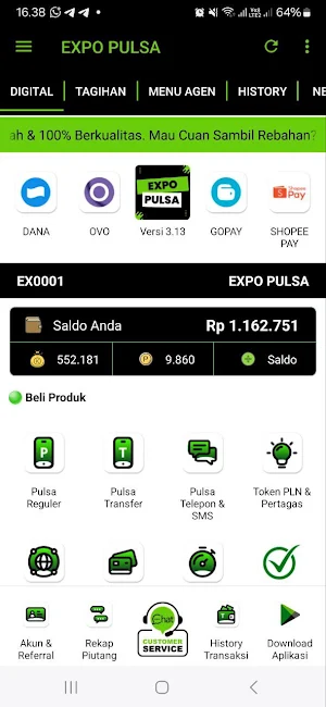 EXPO PULSA : Pulsa & PPOB Screenshot 0