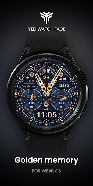 Golden memory Watch Face Screenshot 0