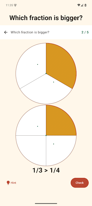 Pizza Fractions Screenshot 3