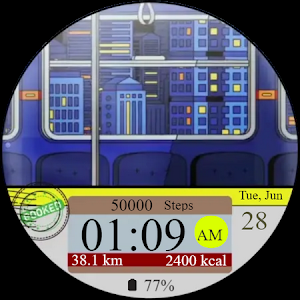 Train Ticket Zuzu Watch face Screenshot 2