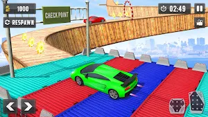 Crazy Car Driving Simulator: Impossible Sky Tracks Screenshot 0