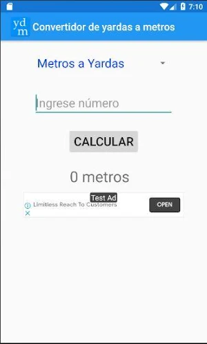 Convertidor de yardas a metros Screenshot 1