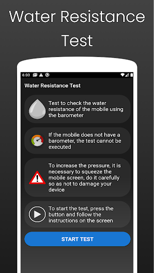 Water Resistance Test Screenshot 0