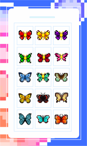 Pixel Art Butterfly Game Screenshot 0