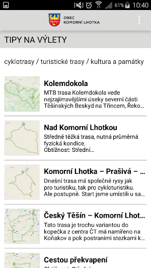 Obec Komorní Lhotka Screenshot 2