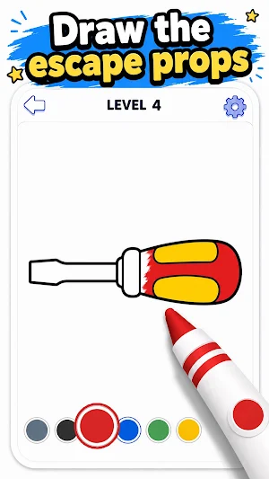 Draw Trace: Prison Escape Screenshot 1